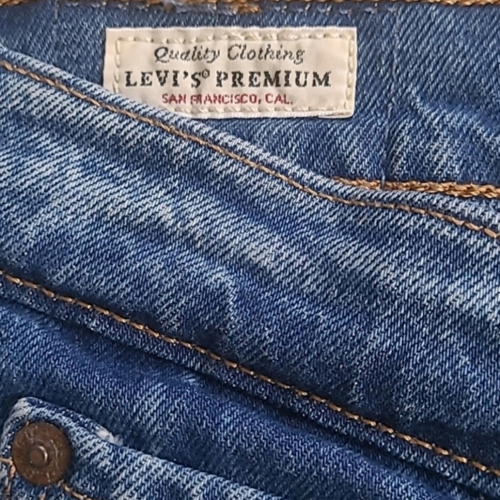 Levi's 501 Original Fit Jeans Plus Size 22W High Rise Button Fly Blue Classic - Picture 11 of 14